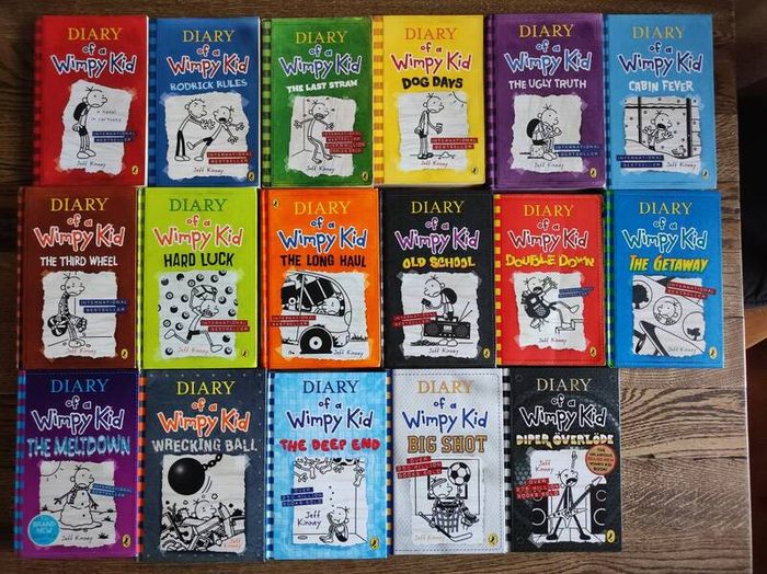 17x Diary of a Wimpy Kid  by Jeff Kinney, Age 9+