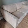 Cream 2 Seater Couch x 2 Image 2