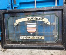 "Barry House", 6, 7 & 8 Fleet Street, Dublin - Edwardian Stained Glass Panel