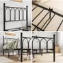 Single Metal Bed Frame 90 x 190 cm with Headboard and Footboard Image 4