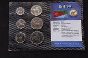 Eritrea Coins : 6 Set of Eritrean Nakfa Coins - 1997