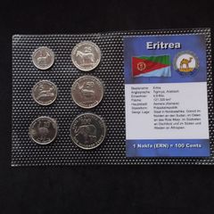 Eritrea Coins : 6 Set of Eritrean Nakfa Coins - 1997