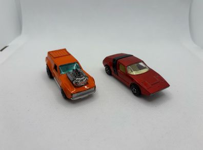 Vintage Matchbox Super  Fast No34 Vantastic and No41 Siva Spyder