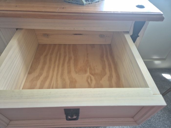 solid chest of drawers in cream