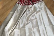 Curtains -red And Cream