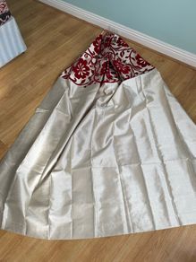 Curtains -red And Cream