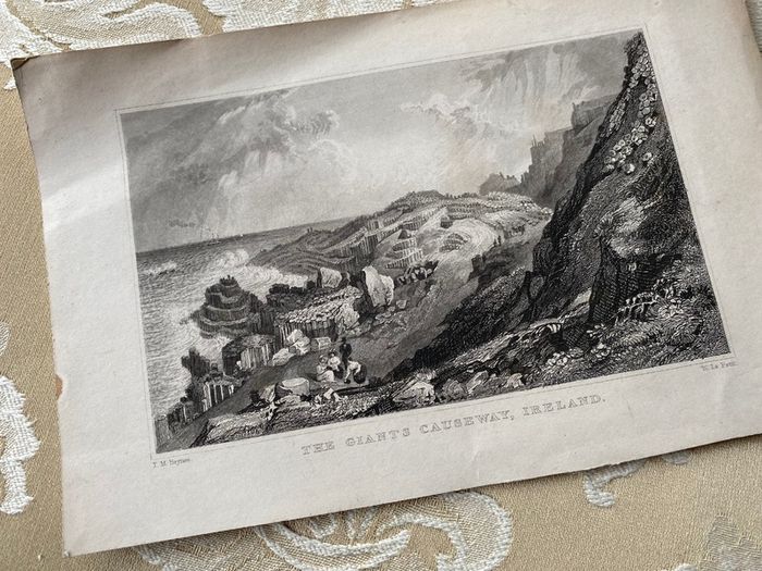 Antique print Giants Causeway