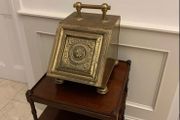 Victorian Brass Coal Box