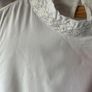 dress Bnwt grace & mila dress size medium high neck white with silver detail Image 3