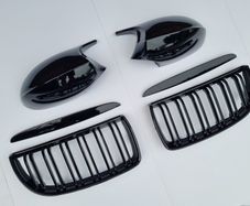 BMW 3 Series E90 E91 Pre-Lci Kidney Grilles & Mirror Covers Set Brand New