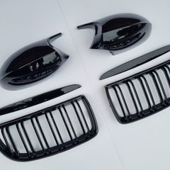 BMW 3 Series E90 E91 Pre-Lci Kidney Grilles & Mirror Covers Set Brand New