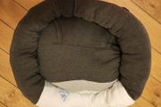 Homemade Dog Bed - Grey / white