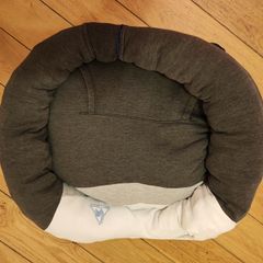 Homemade Dog Bed - Grey / white