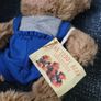 Old Teddy Bear Scholar with Hat Tagged Plush Soft Toy Teddy Bear Image 4