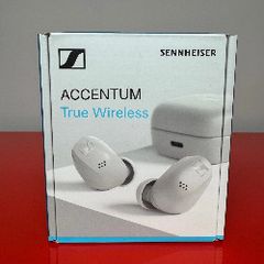 Sennheiser Accentum Earbuds True-Wireless Headphones with Hybrid ANC (White) Used/ Charging Wirelessly