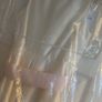 Marks and Spencer ivory dress with pink bow Image 2