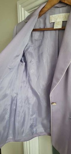 ESCADA Mauve Wool Mix Trouser Suit Sz 40 (Fit 12UK)