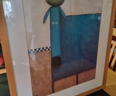 Daniel Patrick Kessler  Blue Dog With Apple