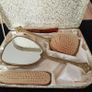 Old Handle Mirror Hair Brush Comb Clothes Brush Image 2