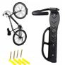 New Bicycle Bike Wall Mounted Storage Rack 30kg Hanger Garage Holder Black #1122 Image 2