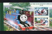 1995 Isle of Man 50th Anniversary of Thomas The Tank Engine Stories by Reverend Awdry Commemorative Stamp Booklet Mint Never Hinged (MNH).