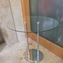 glass side table oval shape Image 2