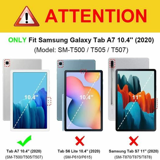 For Samsung Galaxy Tab A7 10.4 2020 Case ShockProof Soft Phone Cover Clear TPU - FHT02SMTK3