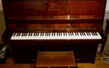 Pristine Condition Petrof 116 Walnut Upright Piano
