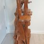 Unique Freestanding Solid Molave Wood Display Unit Image 3