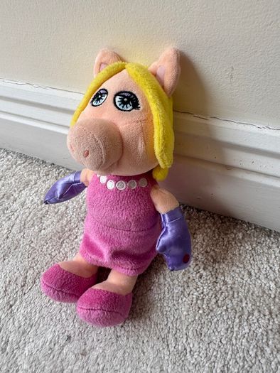 Miss Piggy Plush Disney Muppets Posh Paws approx. 23. cm. Used Please see photos