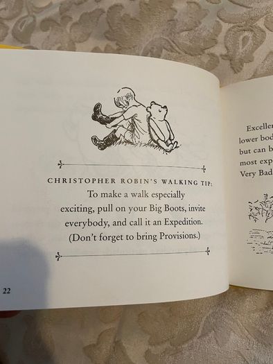 Pooh's Little Fitness Book - Vintage Book - Collectible Humour