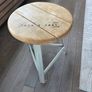 Large Grey Rug, Bedside Table & Stool for sale Image 6