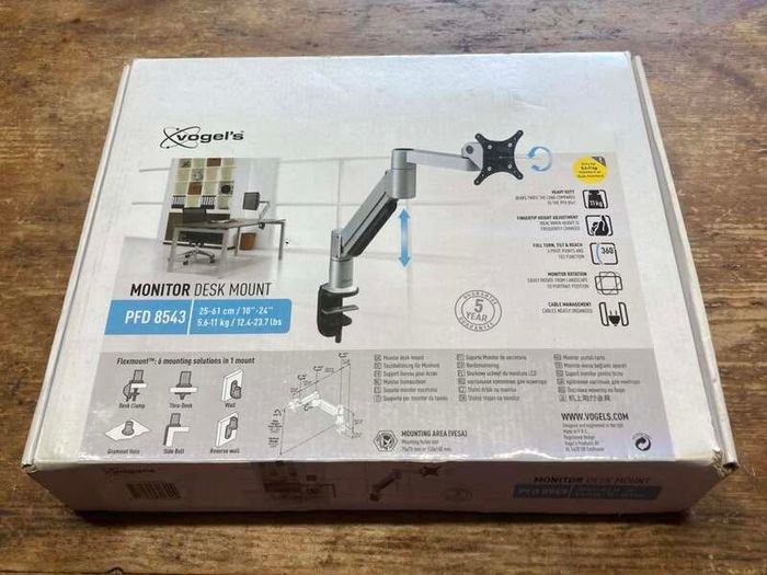 Vogel's Monitor Desk Mount PFD 8543 | Like New, Boxed