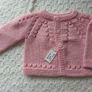 Hand Knit Premature Baby Cardigans: 5-7lbs Image 7