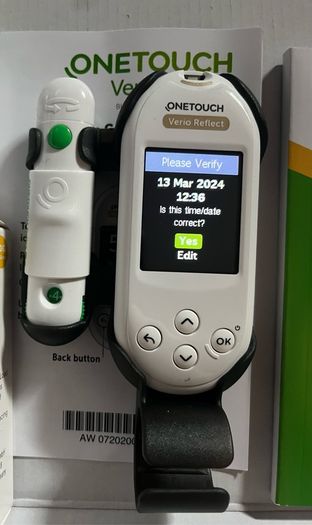 OneTouch Verio Reflect Blood Glucose Monitoring Bluetooth system diabetic