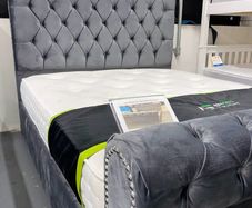 Chesterfield velvet bed frame
