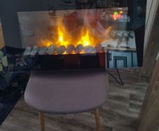 Electric fire. Aspen wall mounted electric fire Now Reduced to thirty euro