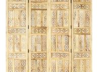 main image for ad Hand carved 4-Panel Room Divider 160x165 cm Solid Mango Wood