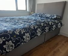 Double bedframe and headboard