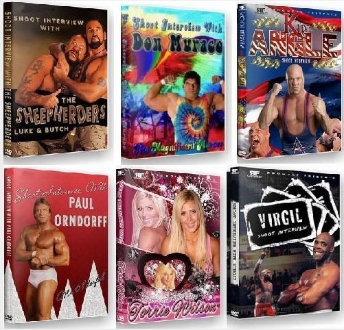 WWE WWF WCW ECW ROH TNA Wrestling Shoot Interview DVDs (All Brand New)