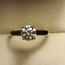 1 carat Brilliant cut Moissanite Yellow Gold Solitaire Ring Image 10