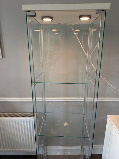 Glasses door cabinet