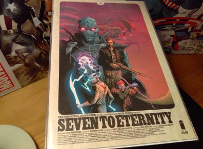 Seven To Eternity ! Issue 1 ! Ultra Rare !!! Sold Out First 1st Print ! Cover Variant By Rick Remender !