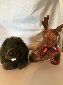 New Soft Canadian Moose and Beaver
