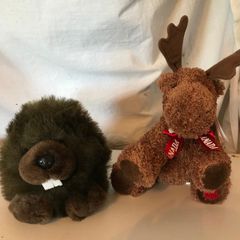 New Soft Canadian Moose and Beaver