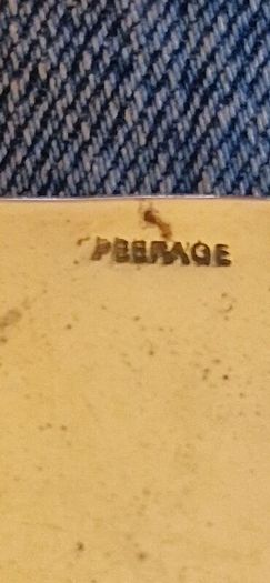 Vintage 1950s "Peerage" Brass Cambridge Crested Matchbox Sleeve