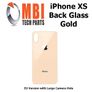 iPhone XS Replacement Back Glass Door Cover with Adhesive Gold Image 3