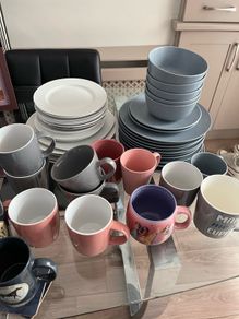 plates and cups