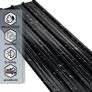 129 cm / 46 cm Trapezoidal Sheet 12 Pieces, Galvanised Steel Roof Panels, 0.25 mm Thickness, Corrugated Sheet for Roof, Sheet Metal Roof Panels, 7 m, Anthracite Roof Sheet Image 3