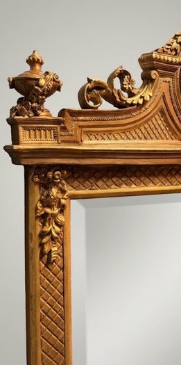 French Style Freestanding Full Length Mirror